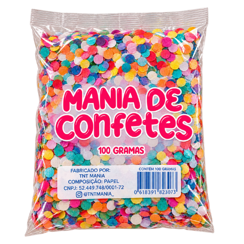 CONFETE DE CARNAVAL MANIA 100G