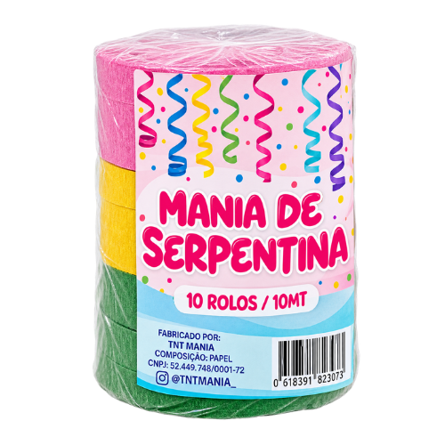 SERPENTINA DE CARNAVAL MANIA C/10